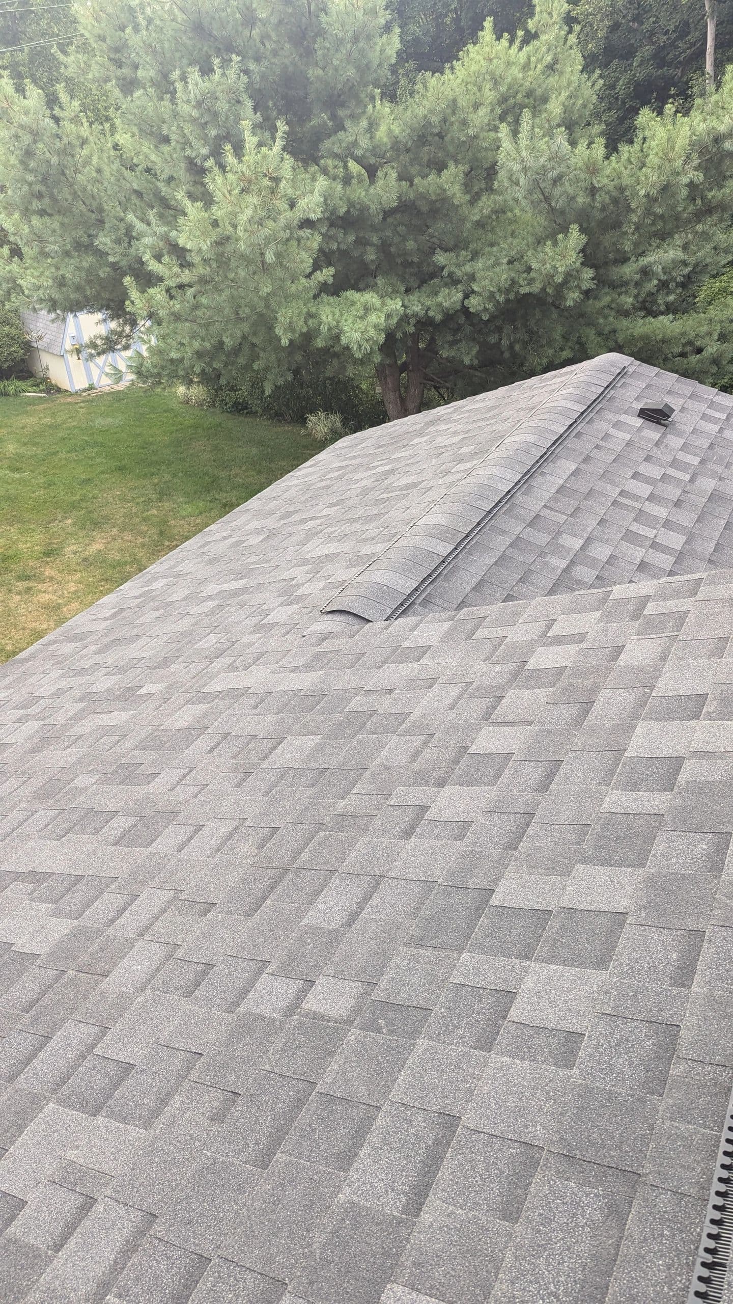 Architectural shingles installed on a Hawkeye roof